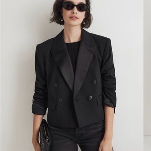 Madewell Cropped Tuxedo Blazer NWT